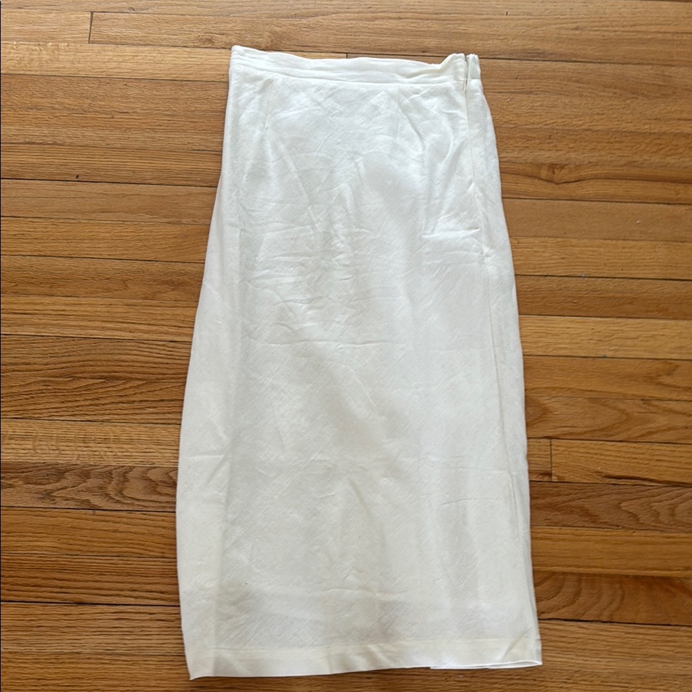 Electric & Rose Cream Midi Pencil Skirt